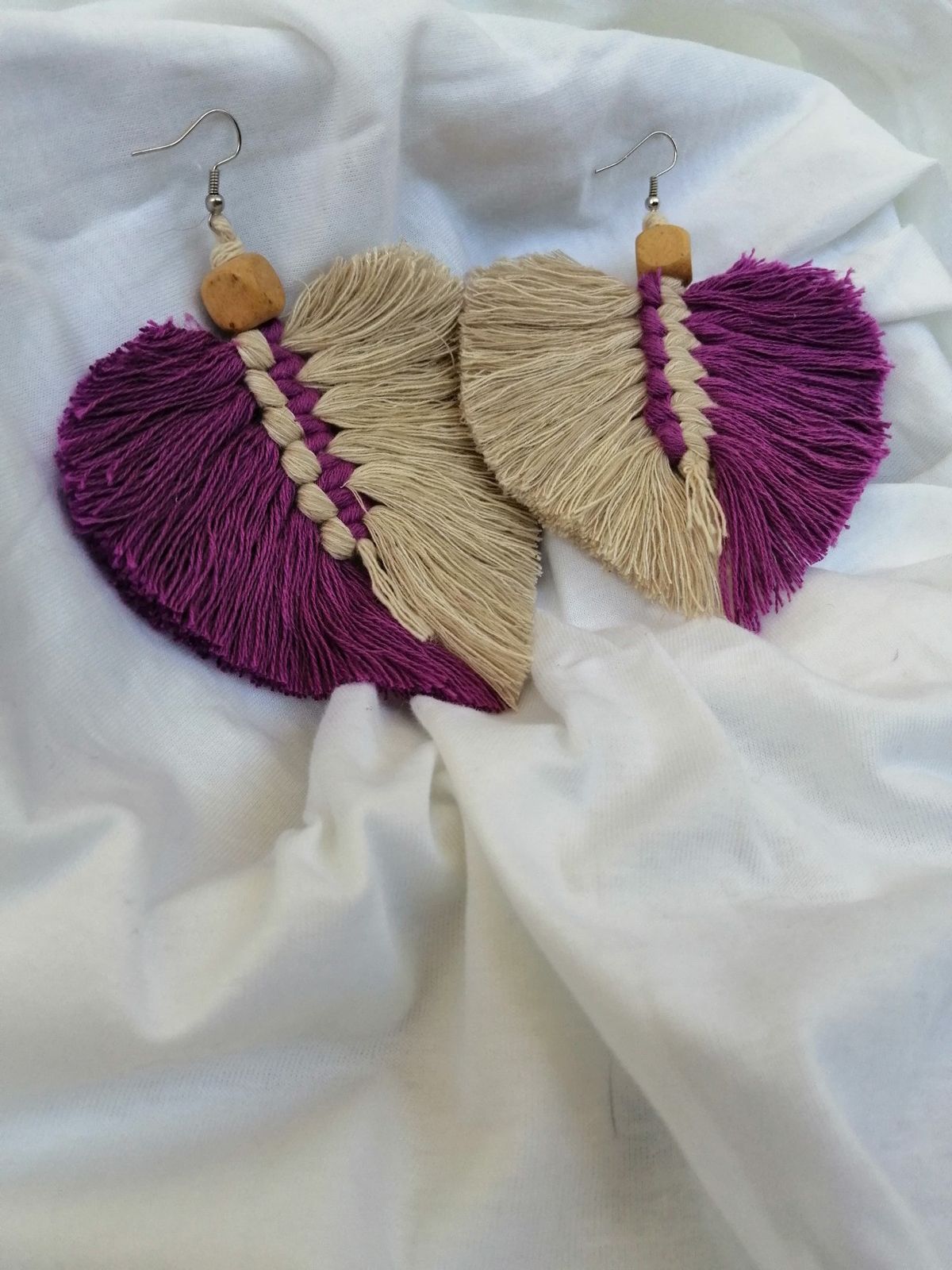 گوشواره مکرومه