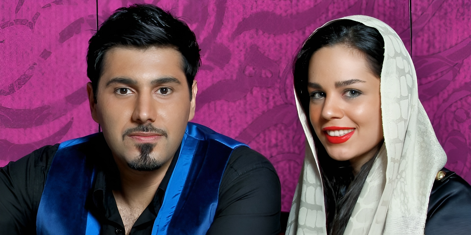 احسان خواجه امیری و همسرش