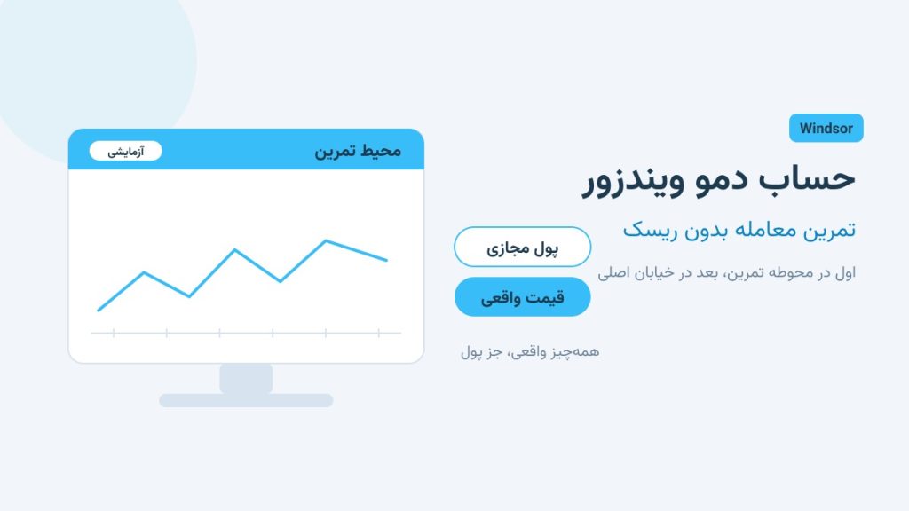 حساب دمو ویندزور؛ تمرین معامله بدون ریسک