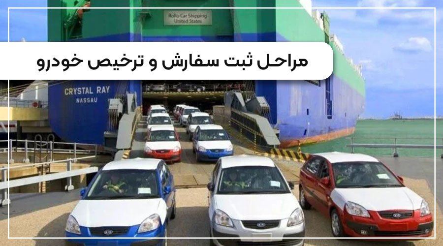 مراحل ثبت سفارش و ترخیص خودرو