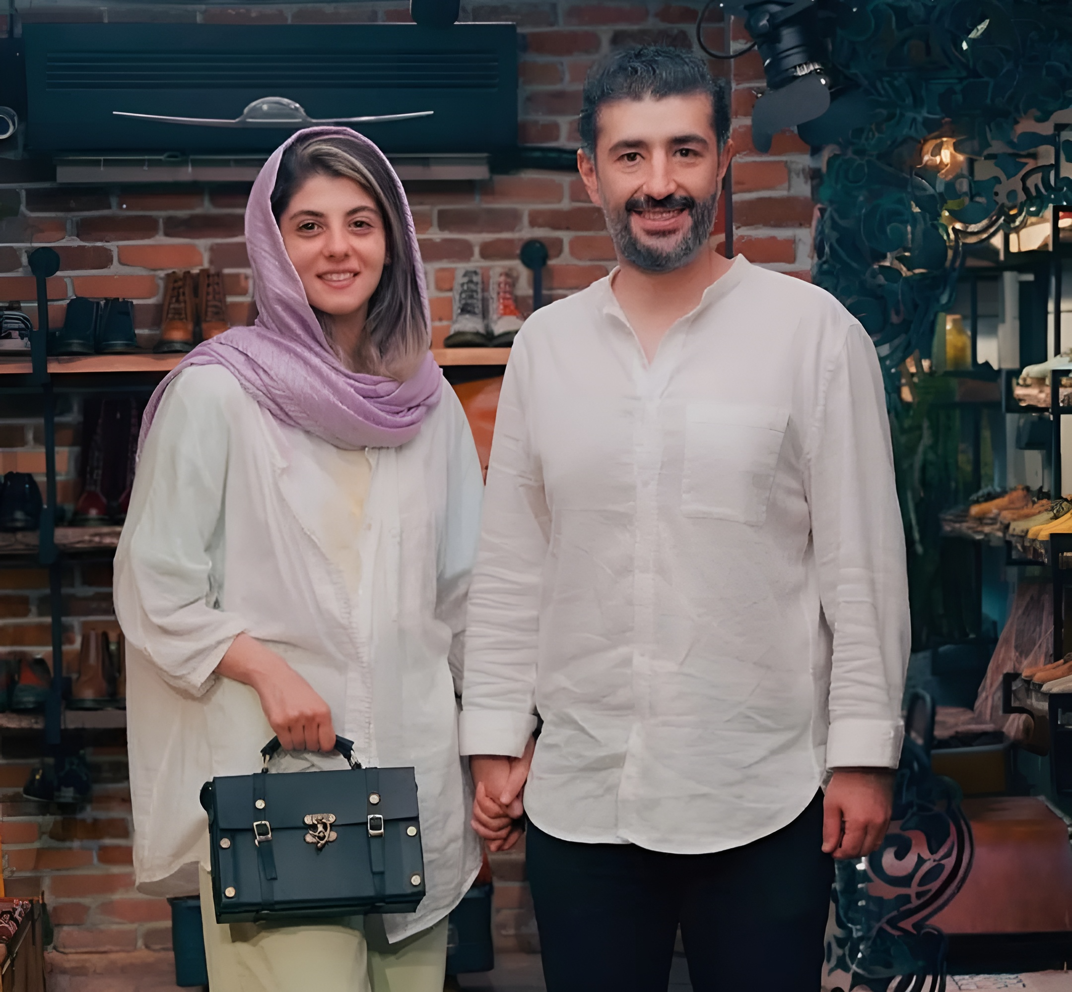 مهسا طهماسبی و همسرش