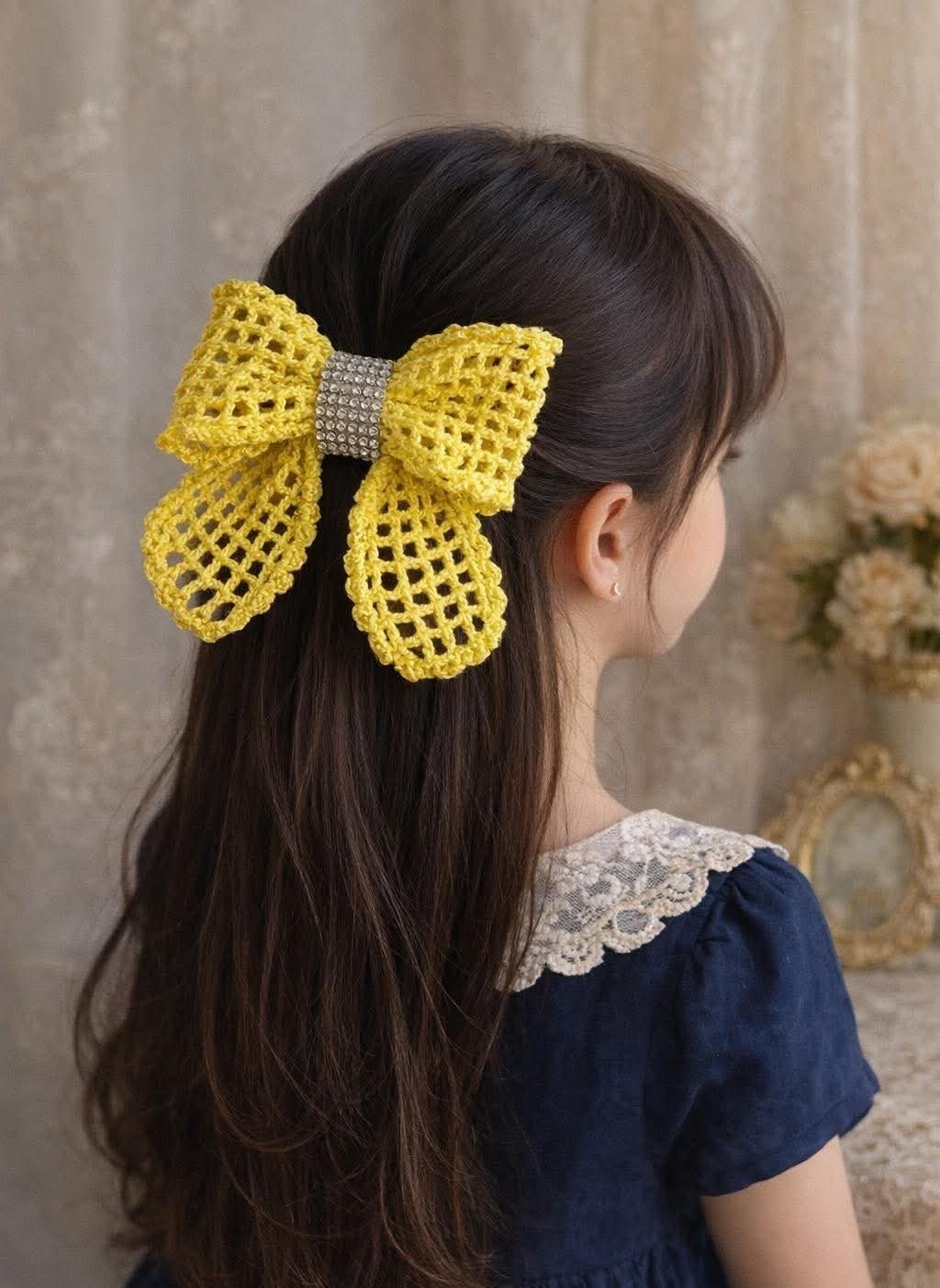 اکسسوری بافتنی شیک برای مو