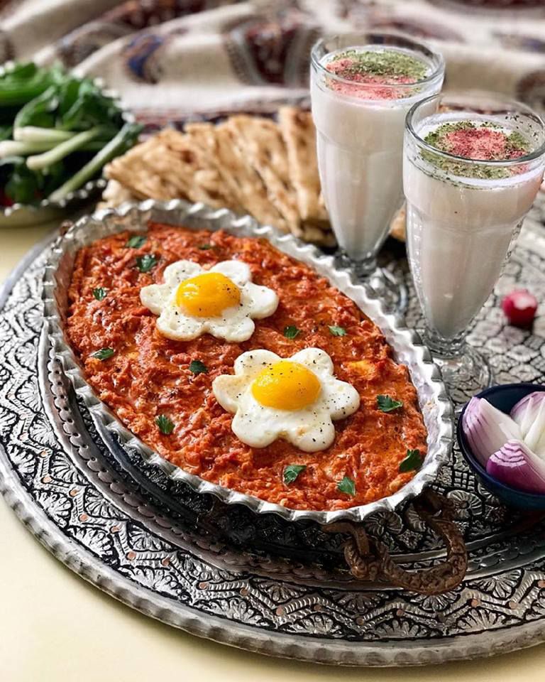 تزیین املت - دیزاین کنار املت