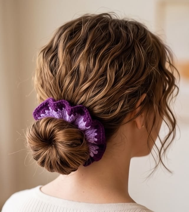 اکسسوری بافتنی شیک برای مو
