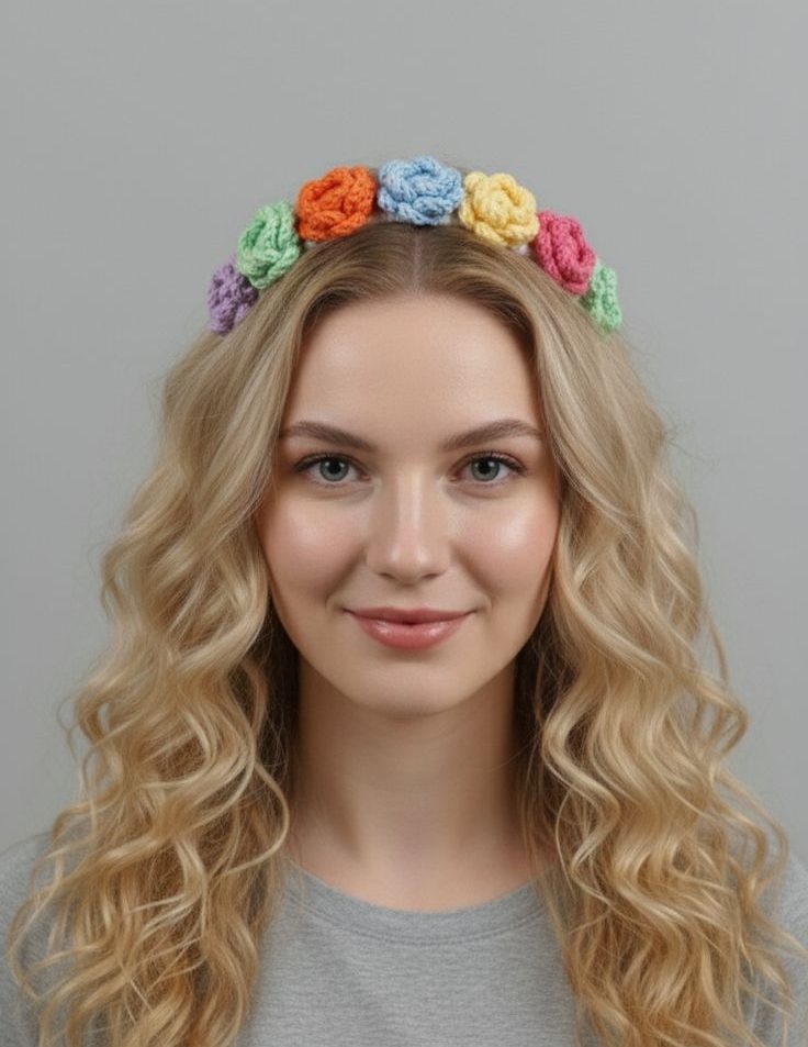 اکسسوری بافتنی شیک برای مو