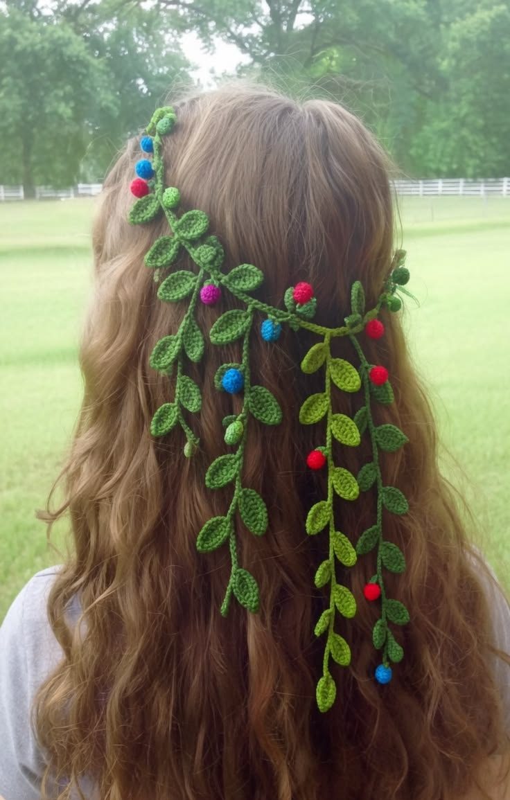 اکسسوری بافتنی شیک برای مو
