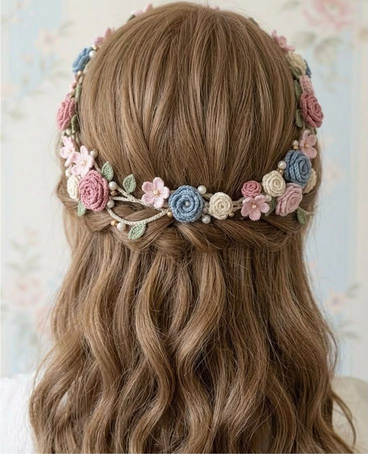 اکسسوری بافتنی شیک برای مو