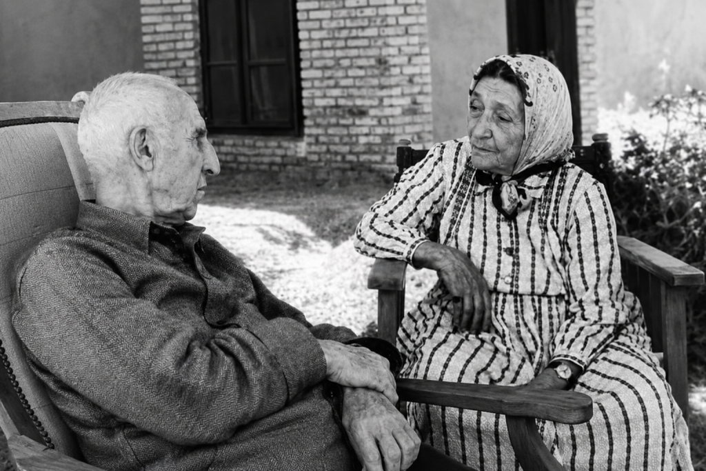 دکتر محمد مصدق و همسرش 