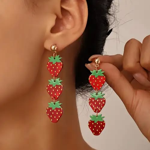 گوشواره میوه ای