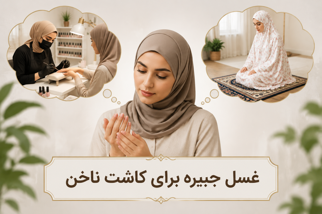احکام غسل جبیره برای کاشت ناخن از نظر مراجع+ آموزش وضو جبیره