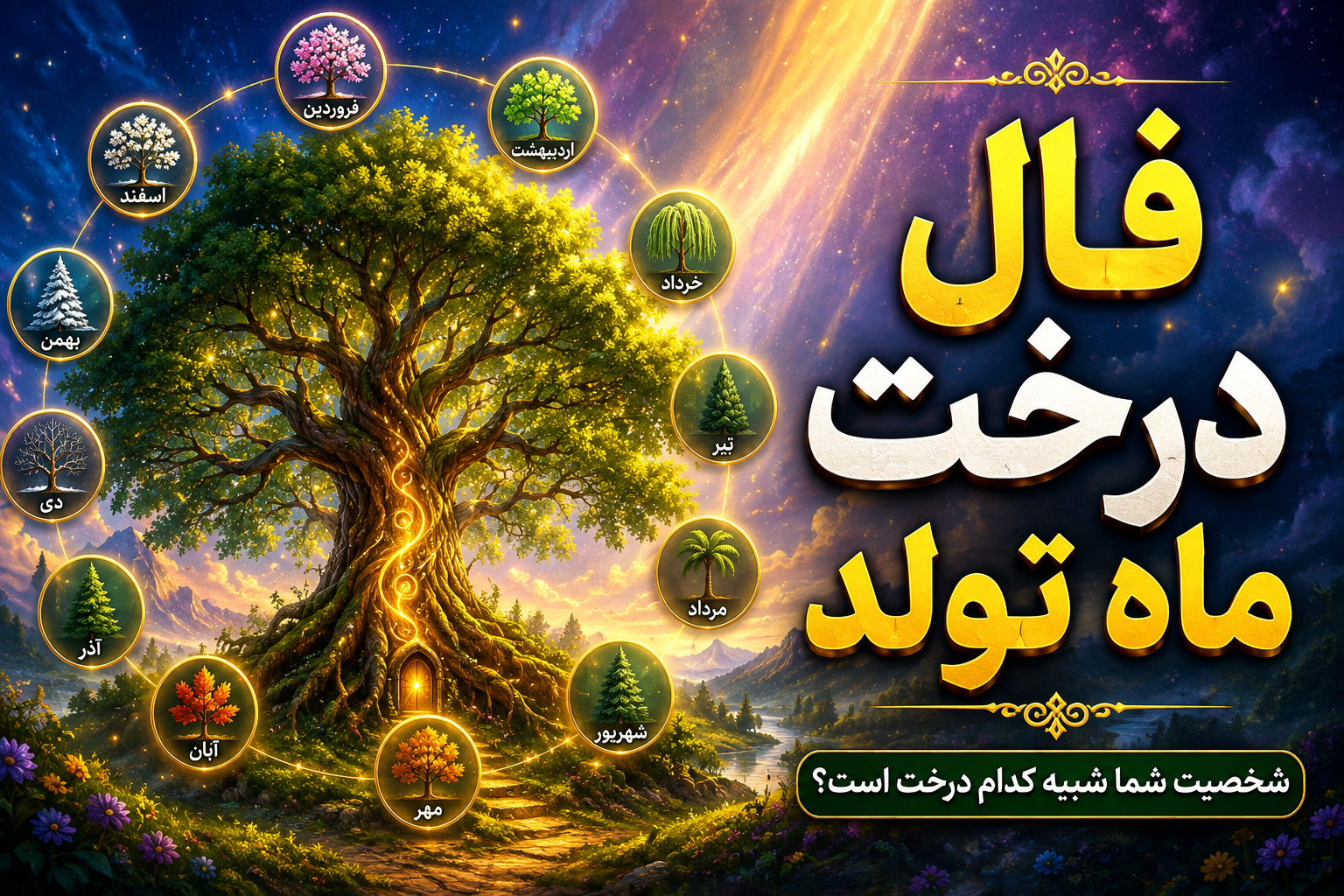 فال درخت ماه تولد