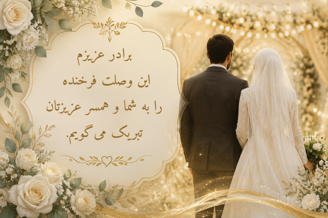 تبریک ازدواج به برادر