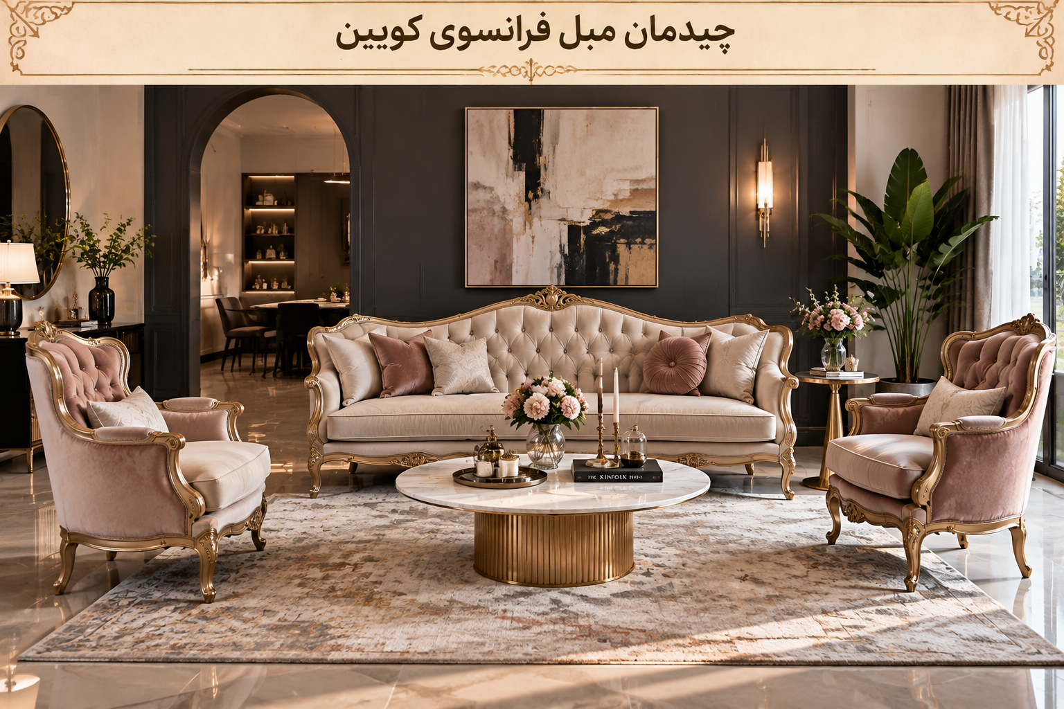 چیدمان مبل فرانسوی