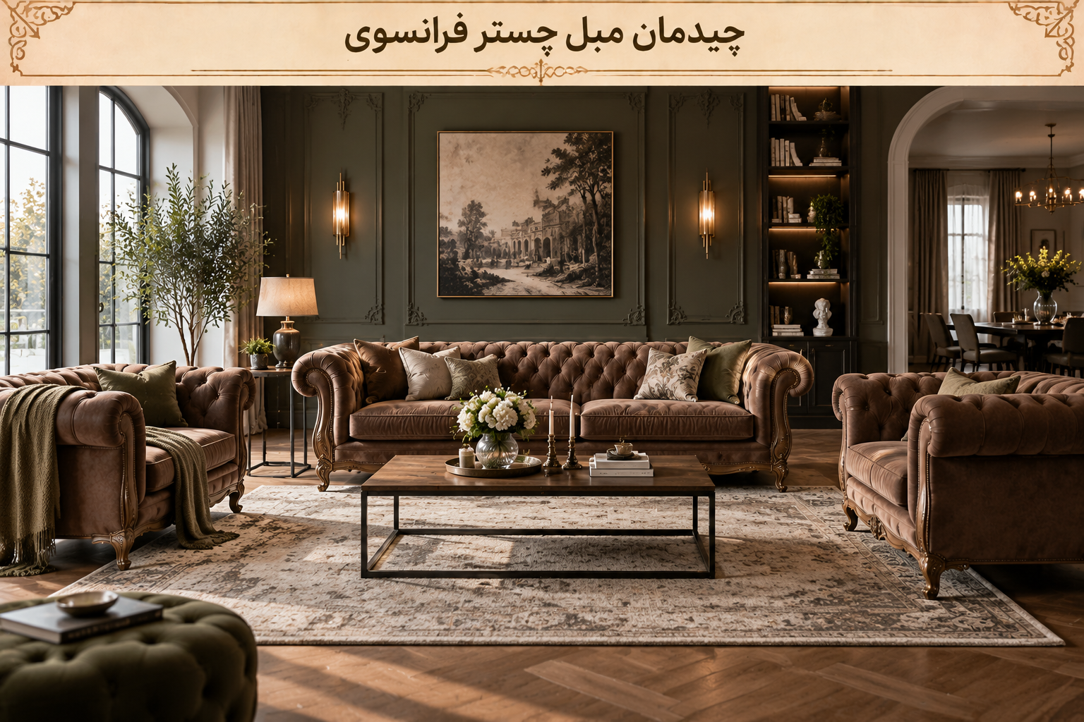 چیدمان مبل فرانسوی