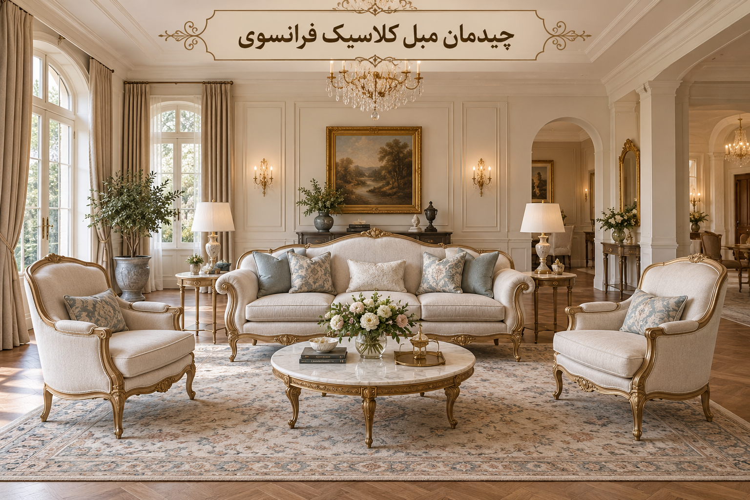 چیدمان مبل فرانسوی