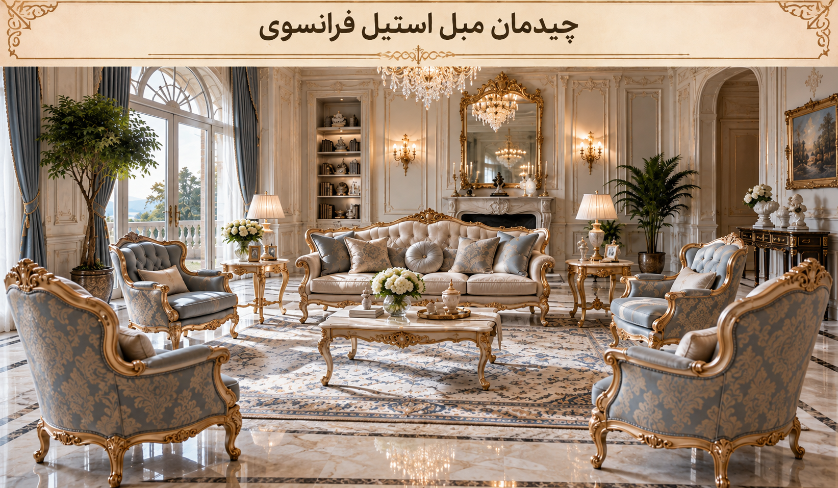 چیدمان مبل فرانسوی