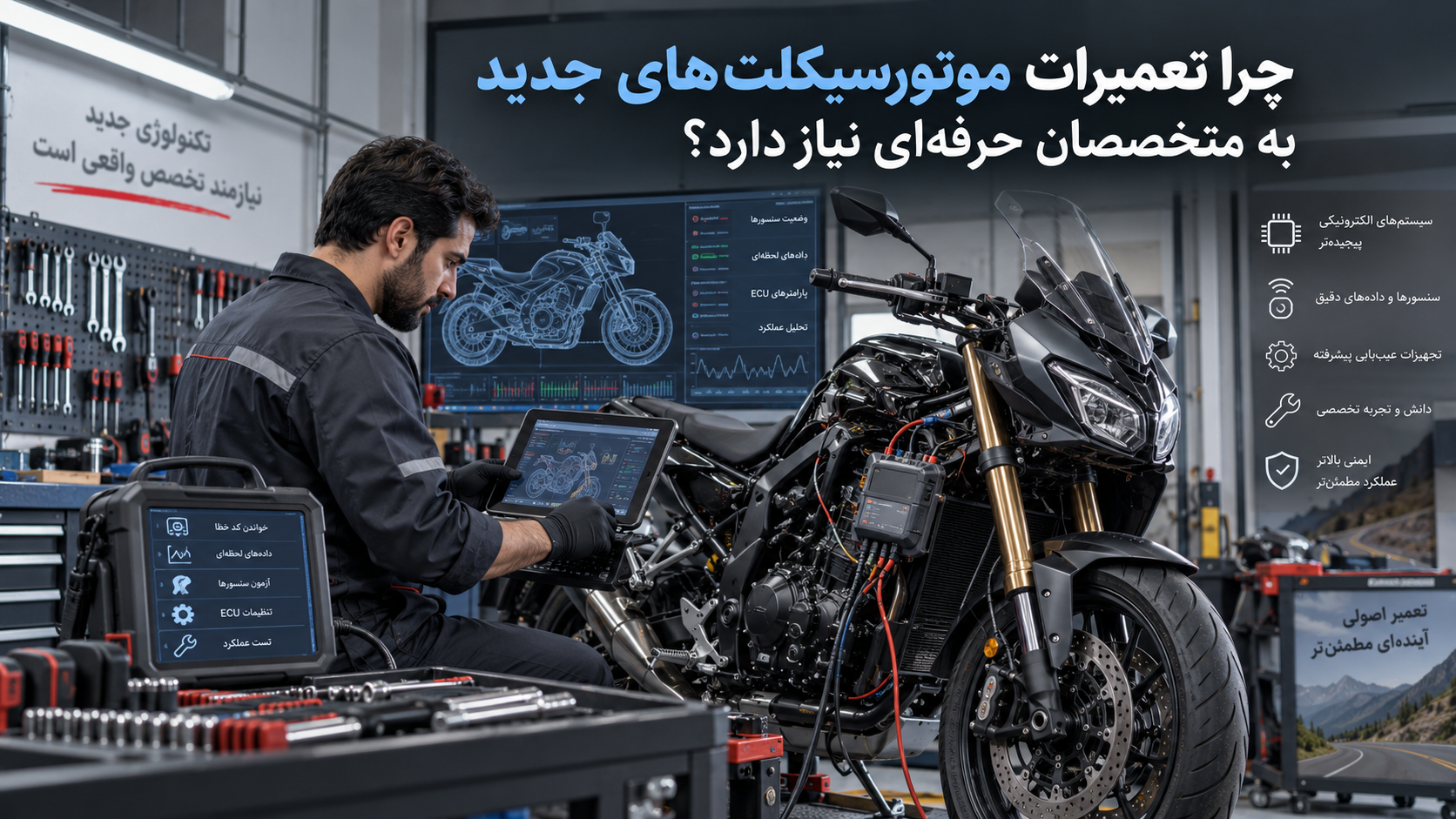 تعمیرکار حرفه‌ای موتور سیکلت