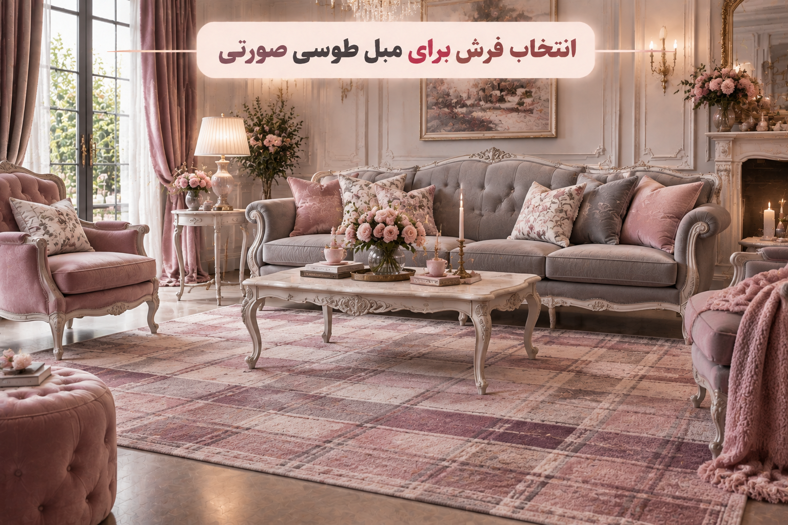 مبل طوسی با چه فرشی ست میشه