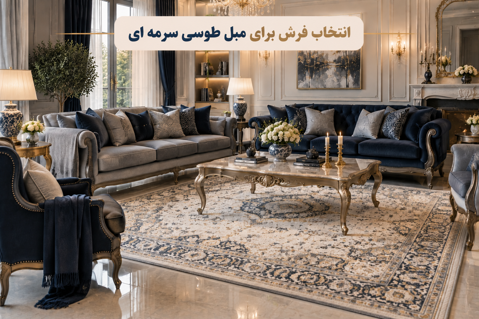 مبل طوسی با چه فرشی ست میشه