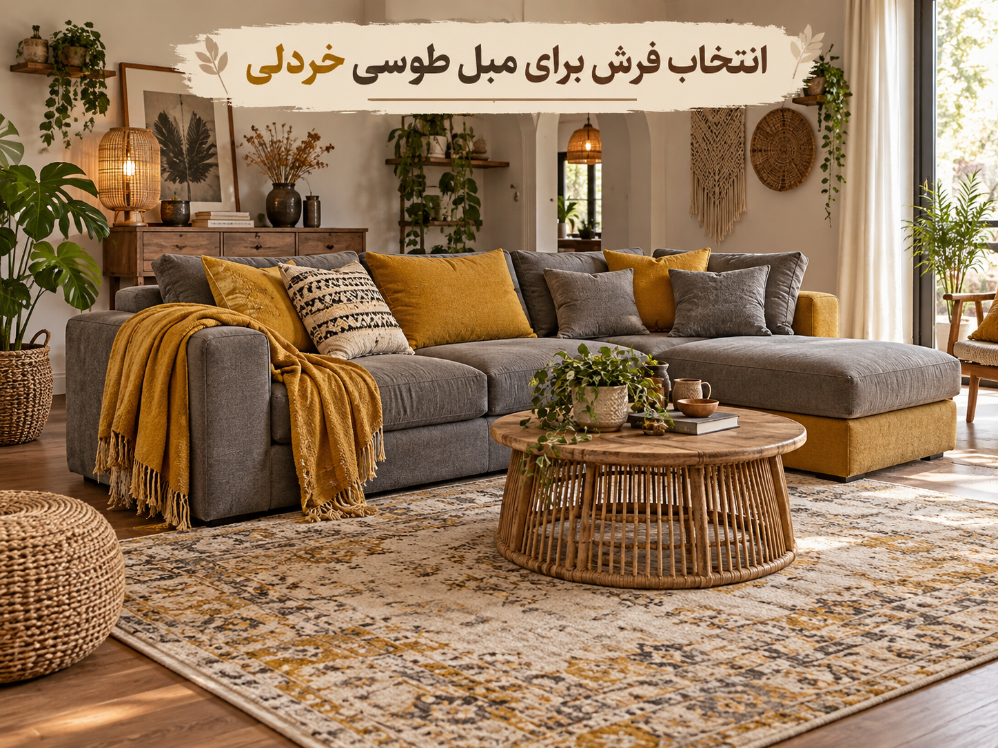مبل طوسی با چه فرشی ست میشه