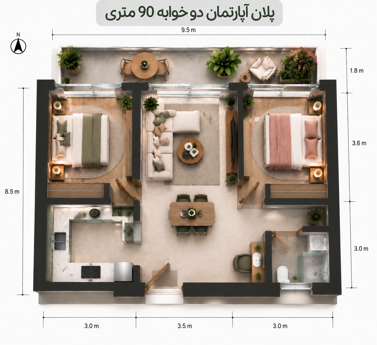 نقشه خانه ساده و کوچک