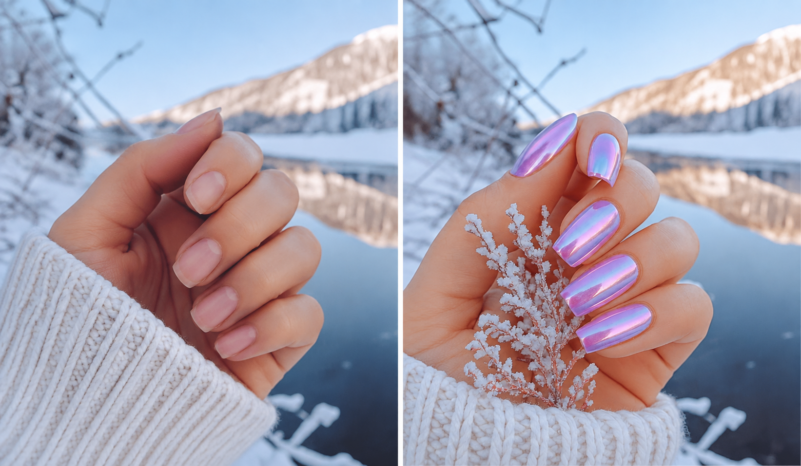 قبل و بعد از کاشت، ژلیش و فرنچ ناخن