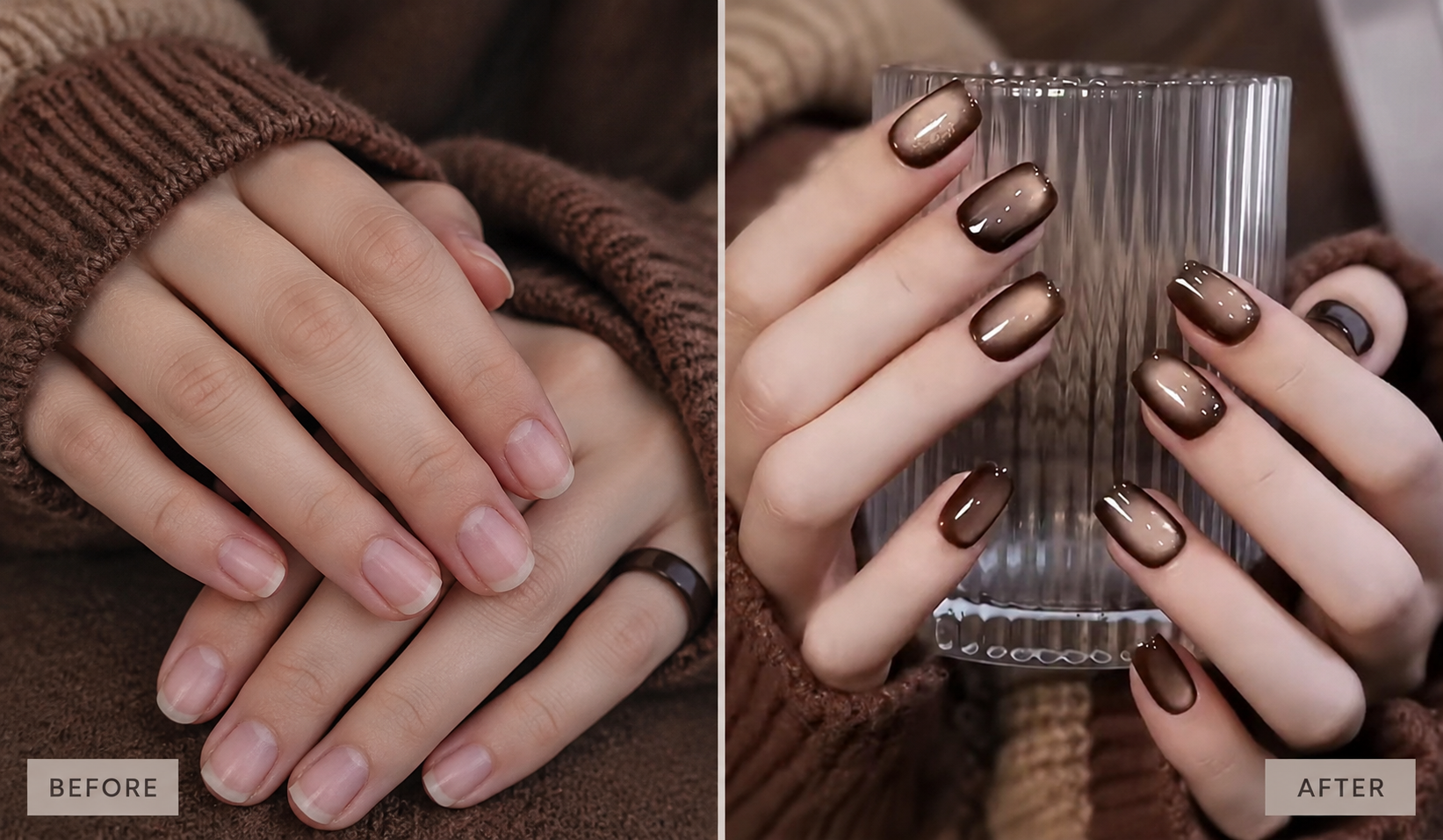 قبل و بعد از کاشت، ژلیش و فرنچ ناخن