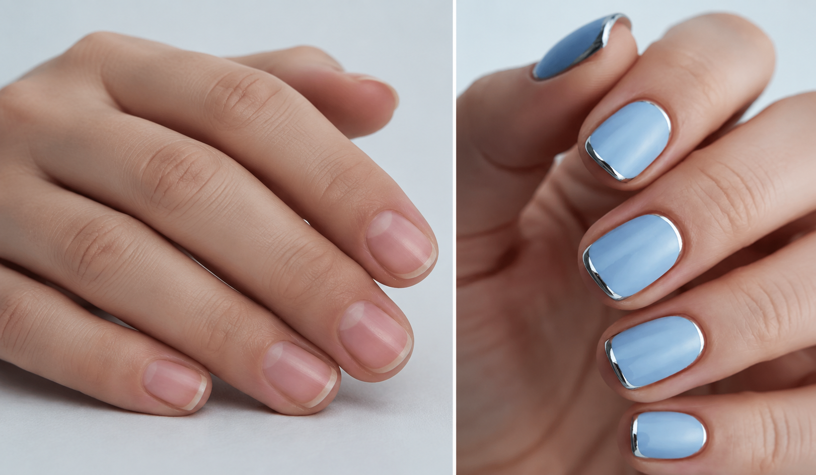 قبل و بعد از کاشت، ژلیش و فرنچ ناخن