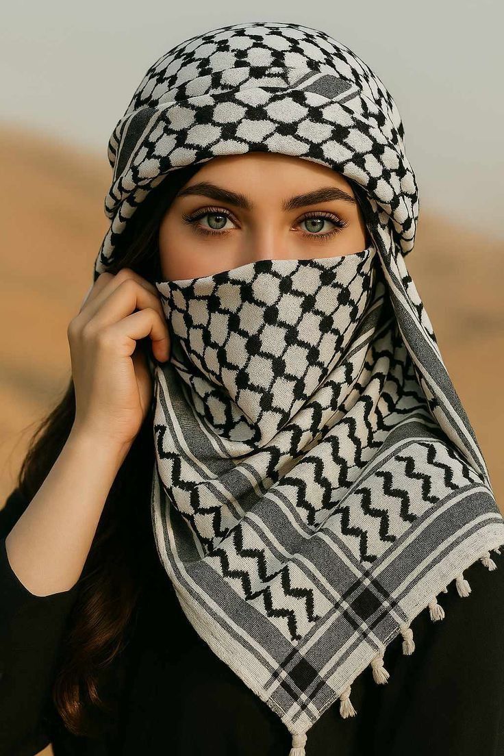 عکس پروفایل دختر با چفیه