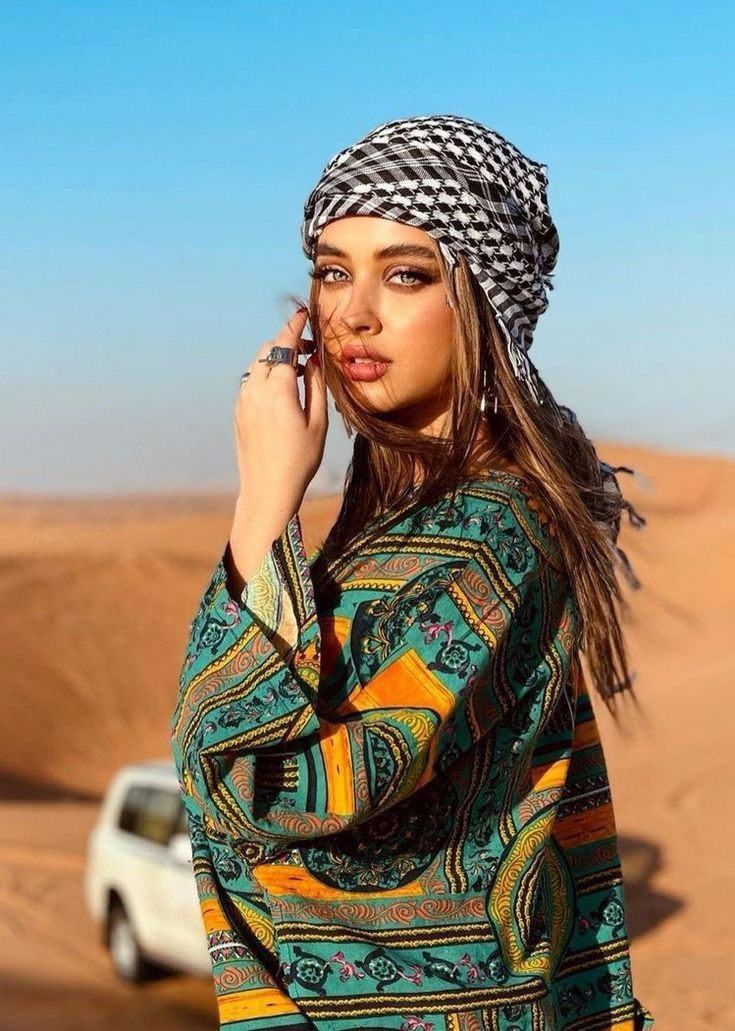 عکس پروفایل دختر با چفیه