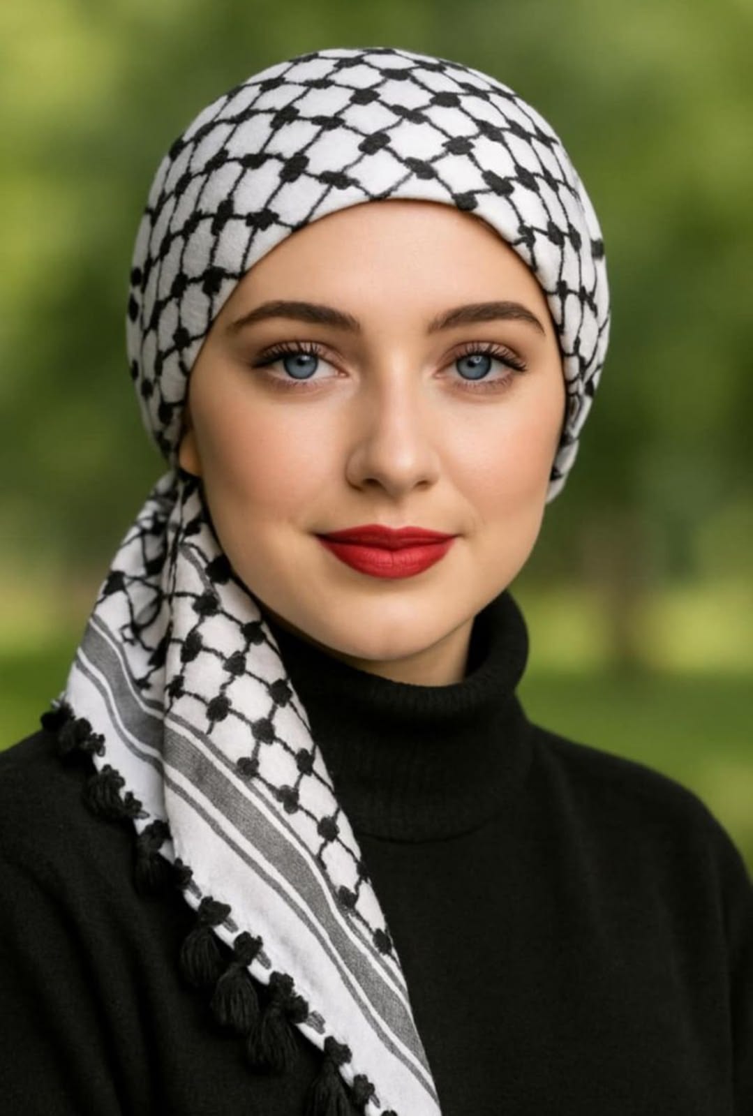 عکس پروفایل دختر با چفیه