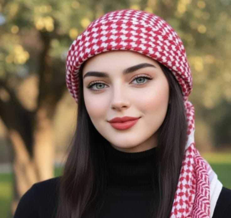عکس پروفایل دختر با چفیه