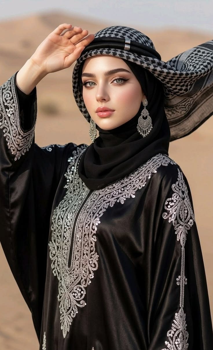 عکس پروفایل دختر با چفیه