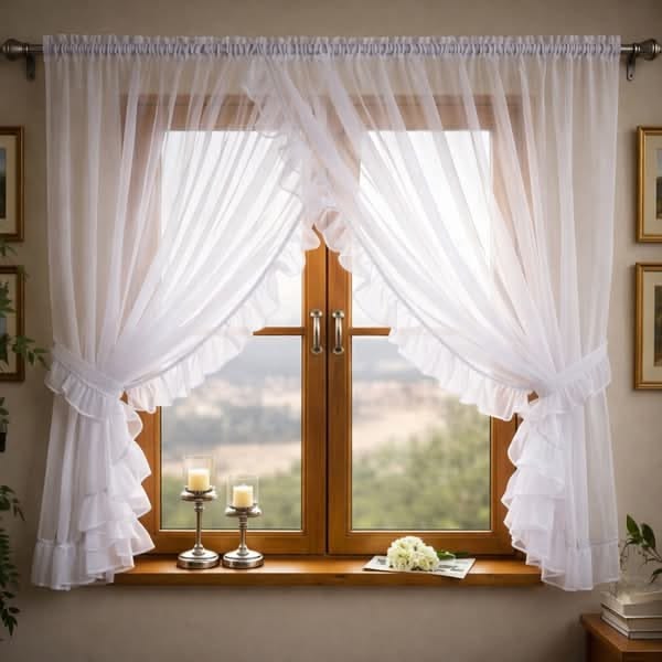 پرده اتاق خواب کوتاه