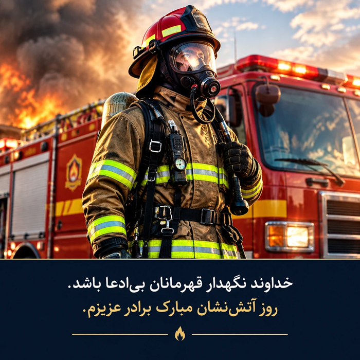 تبریک روز آتش نشان