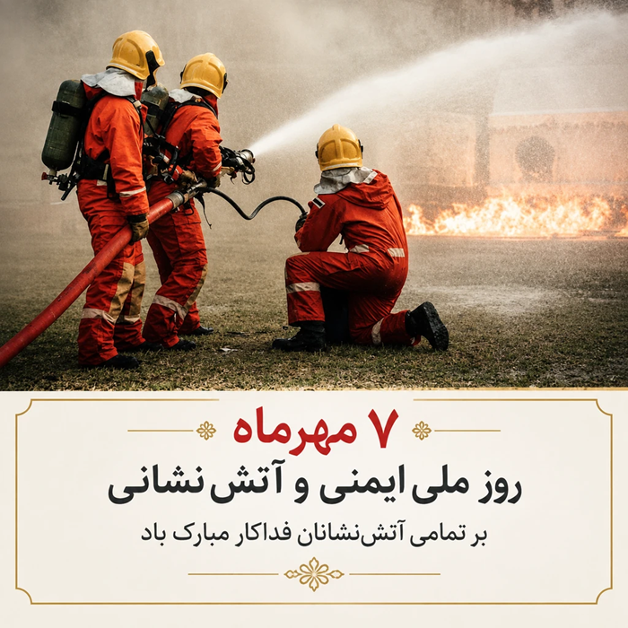 تبریک روز آتش نشان