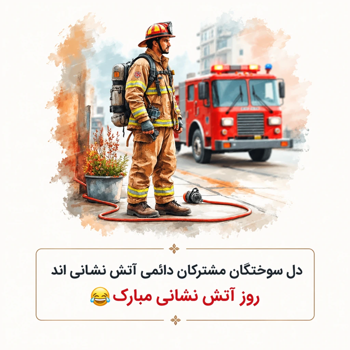 تبریک روز آتش نشان
