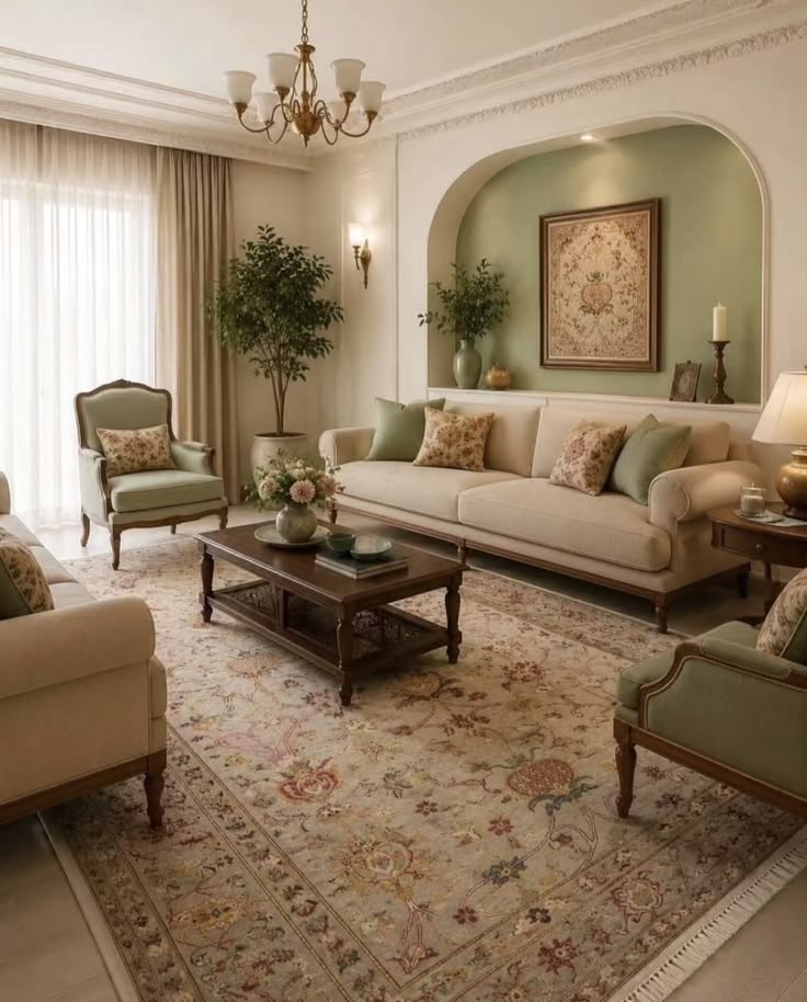 چیدمان پذیرایی مربع