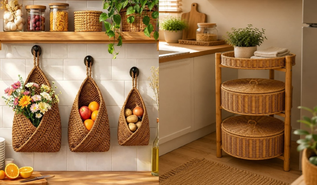 وسایل آشپزخانه حصیری