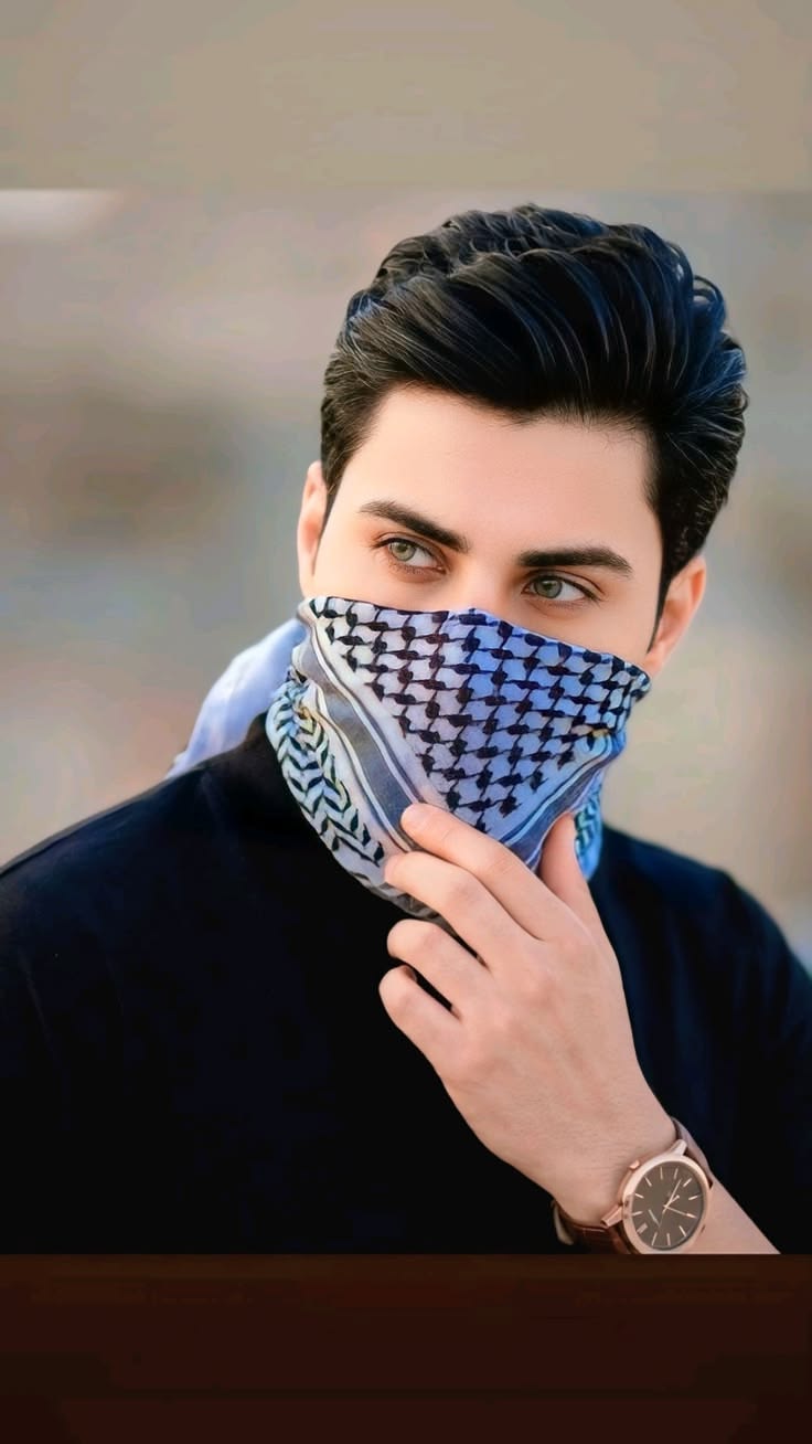 عکس پروفایل پسرانه با چفیه