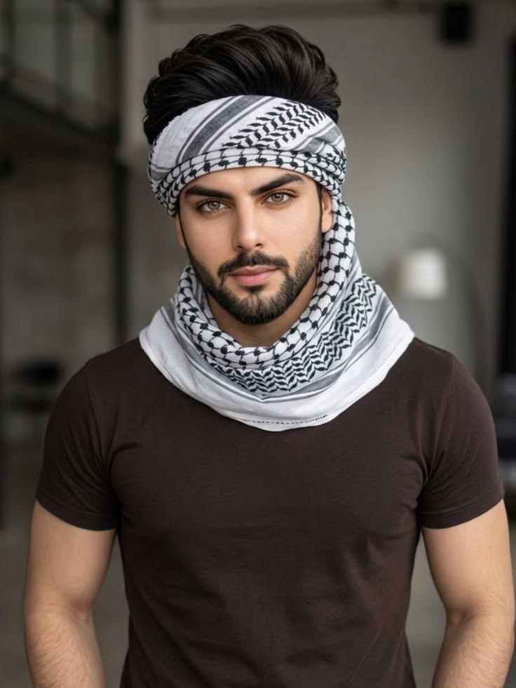 عکس پروفایل پسرانه با چفیه