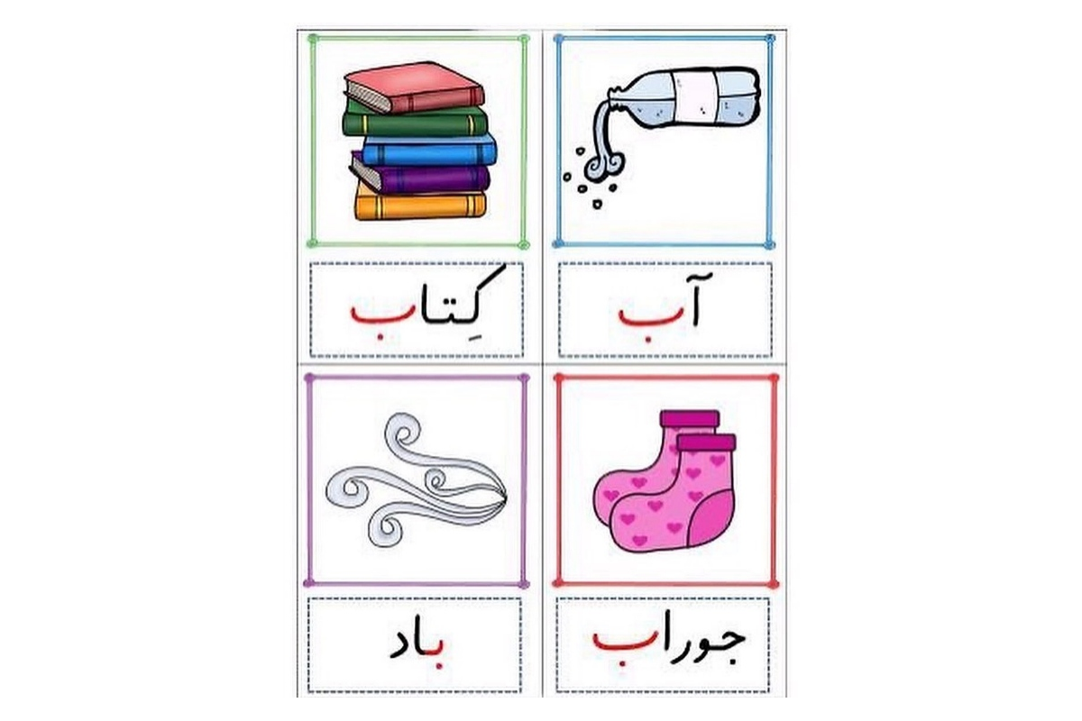 آموزش حرف ب