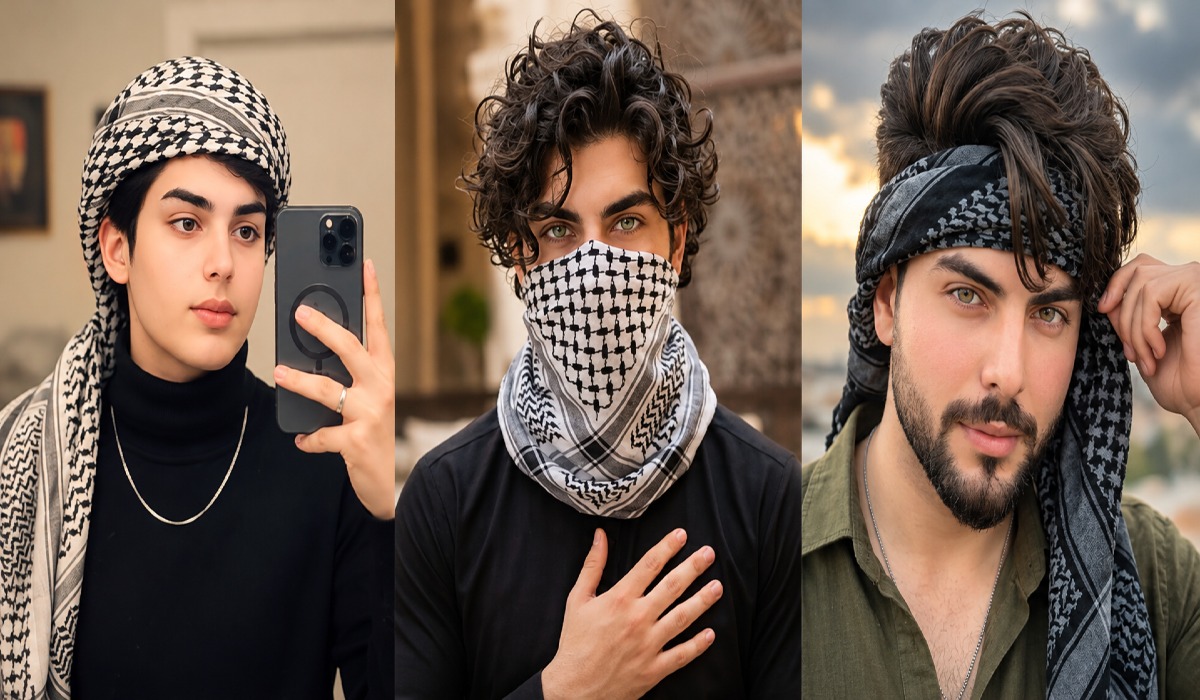 پروفایل پسرونه با چفیه