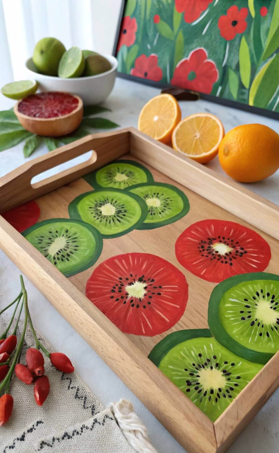 سینی سرو چای طرحدار