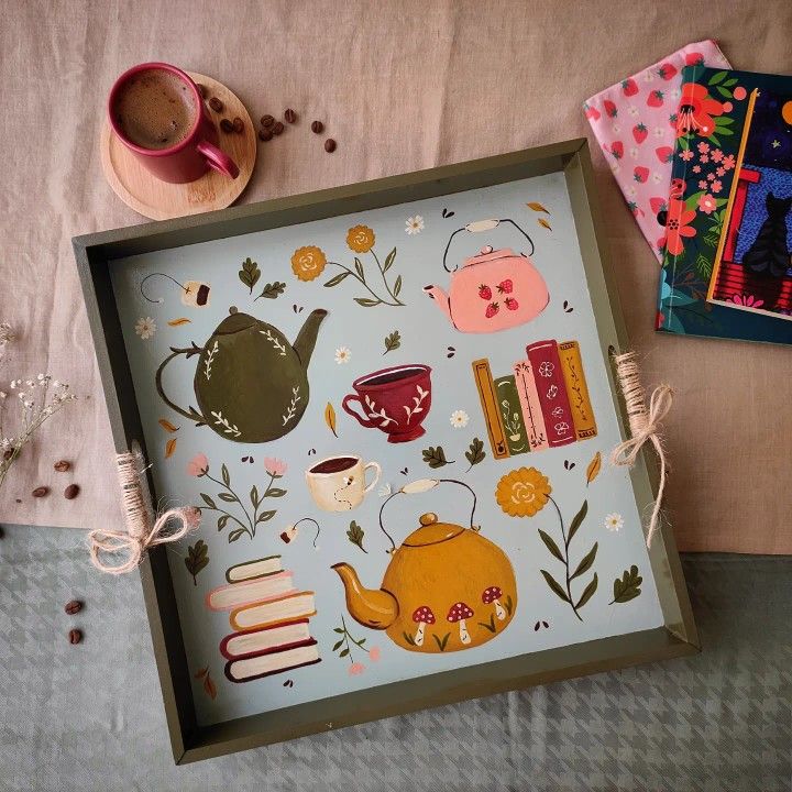 سینی سرو چای طرحدار