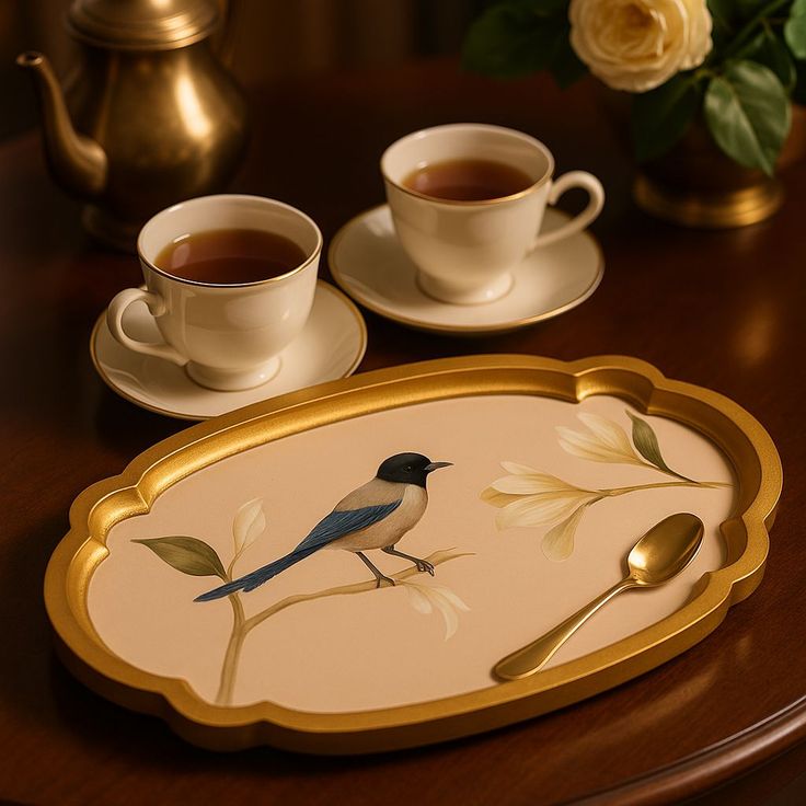 سینی سرو چای طرحدار