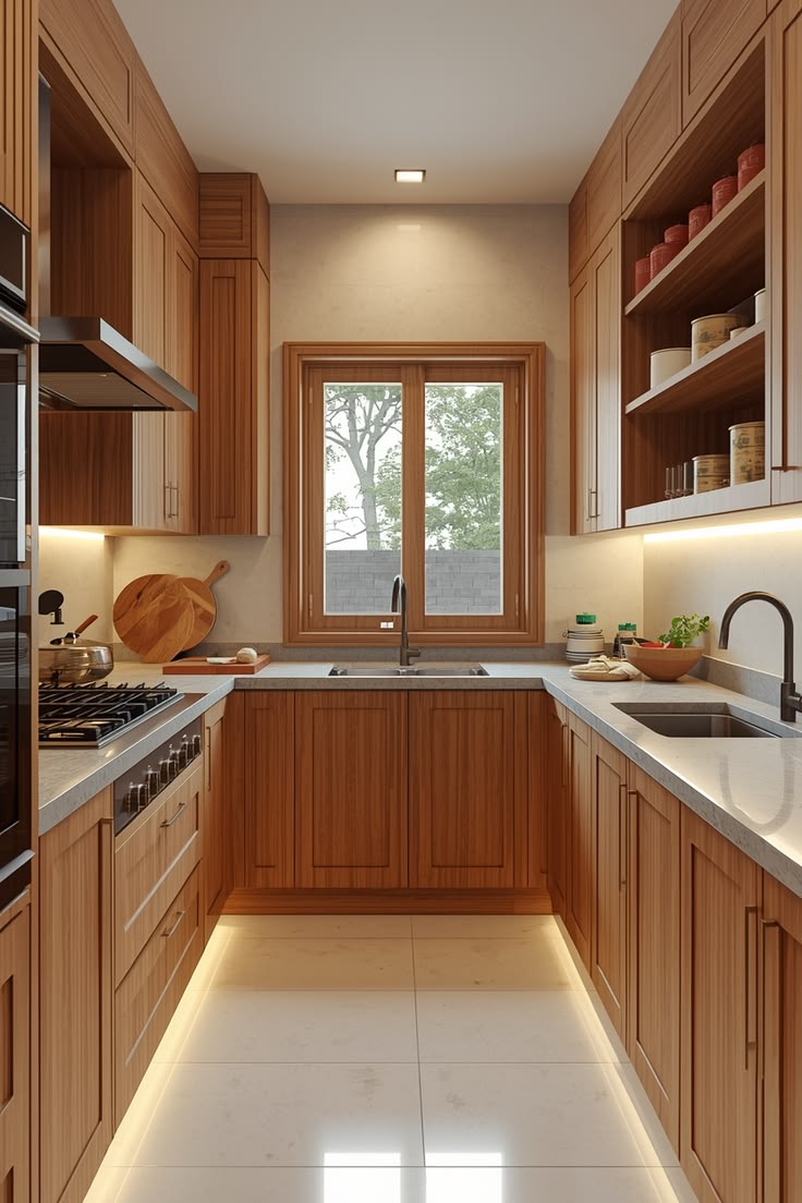 کابینت برای آشپزخانه مستطیل -دراز