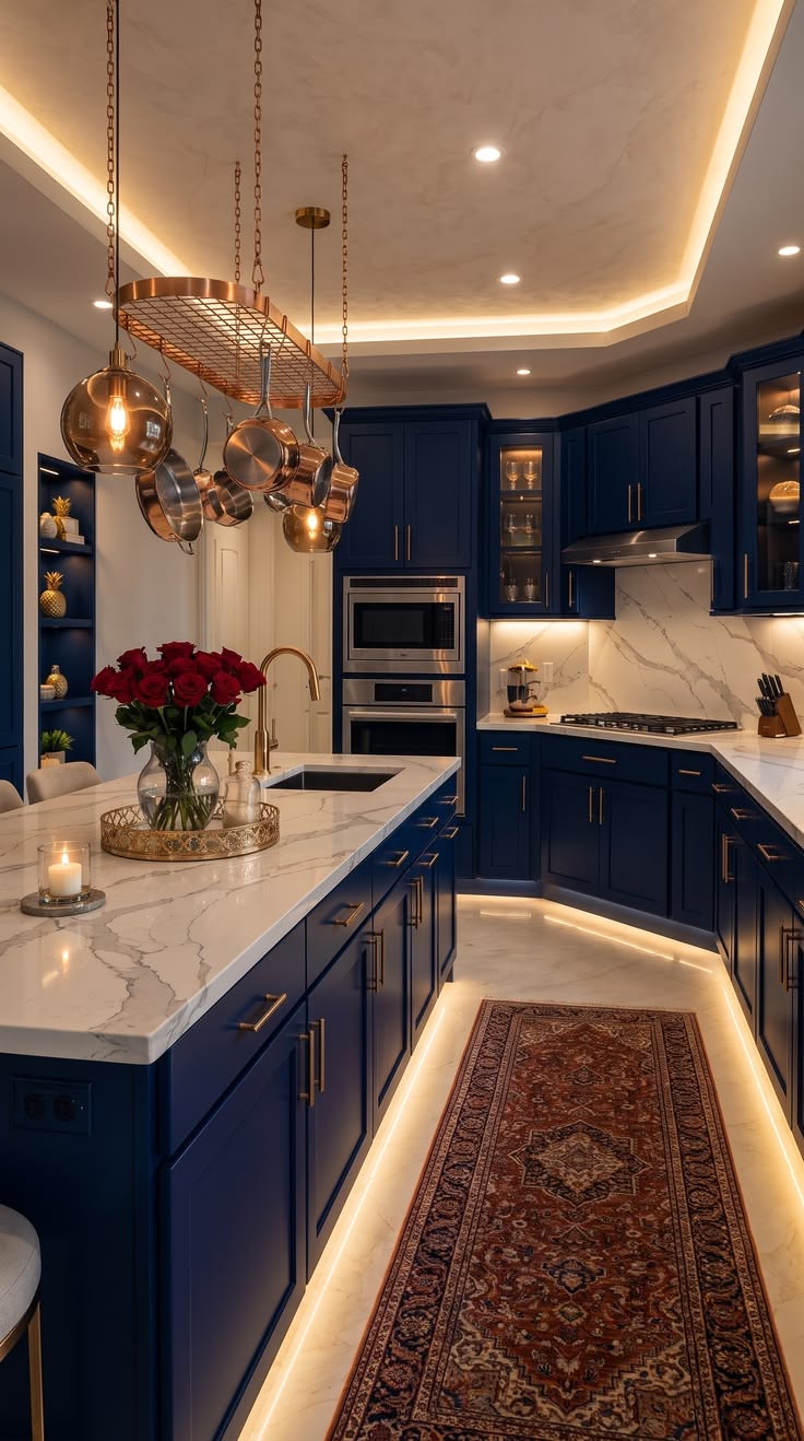 کابینت برای آشپزخانه مستطیل -دراز