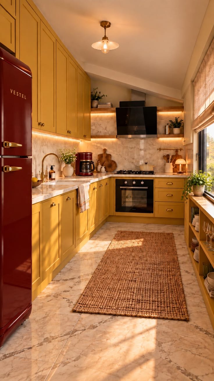 کابینت برای آشپزخانه مستطیل -دراز