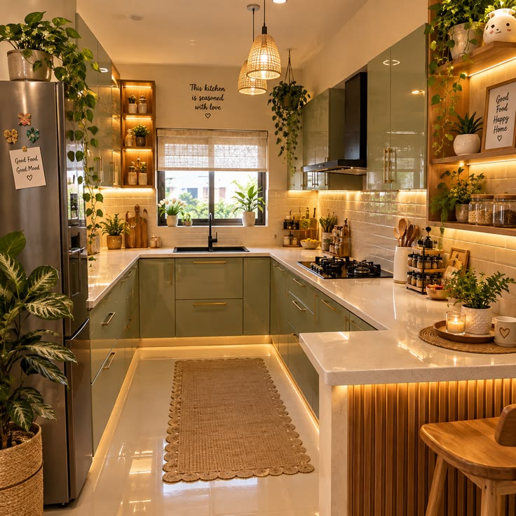 کابینت برای آشپزخانه مستطیل -دراز